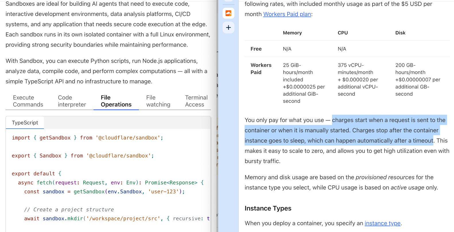 What about Cloudflare or Vercel? Does pricing on Active CPU help get you closer?