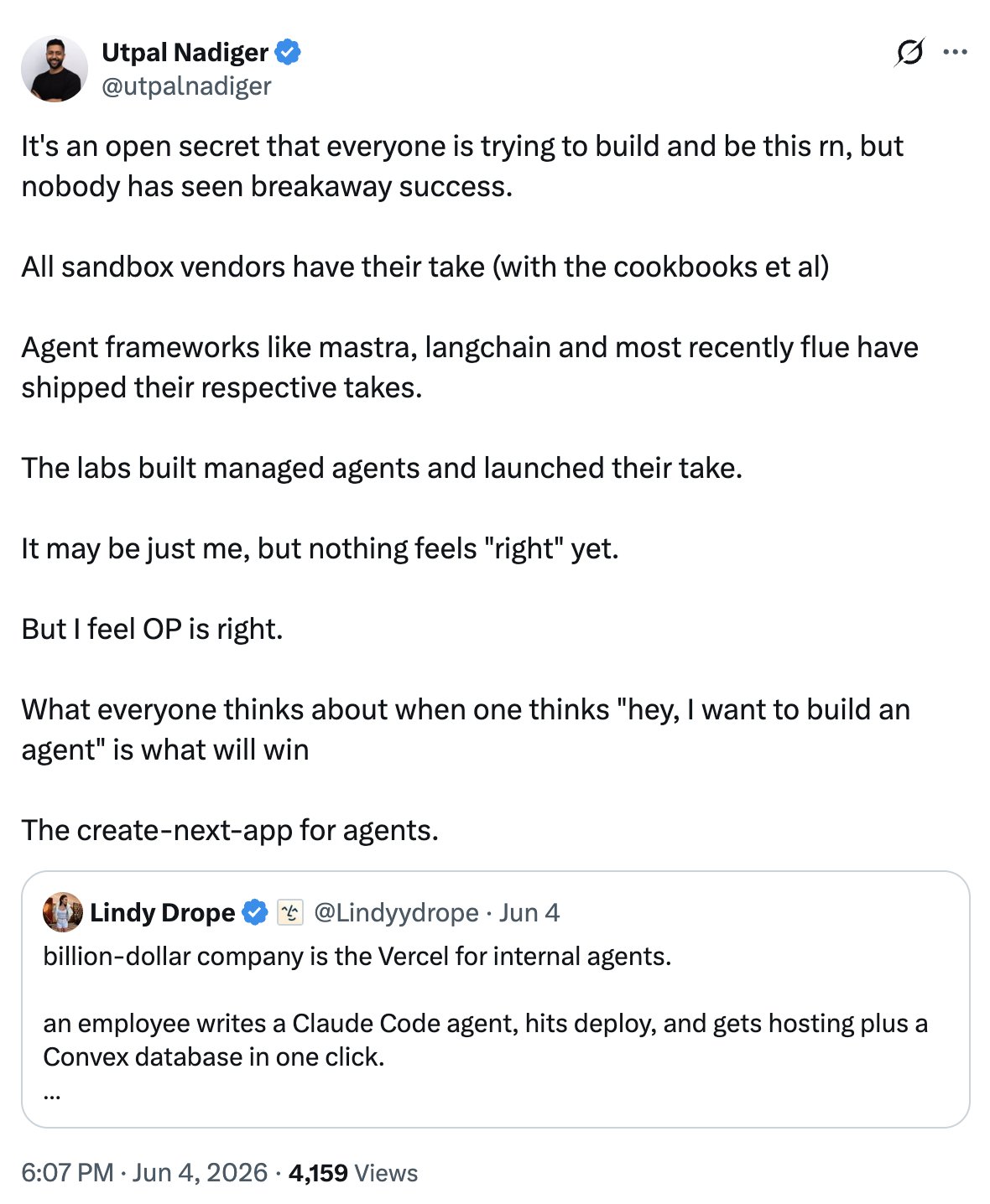 Who will build Vercel for agents?